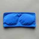 ASHLIMO Sutiã esportivo feminino bandeau sem costas, gola halter, regata de ioga, sem costura, treino, academia, tubo curto