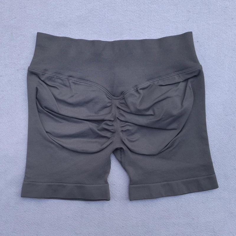 Leggings mulheres scrunch sem costura yoga leggings ginásio calças esportivas baixa faixa com nervuras alta estiramento roupa de fitness treino collants