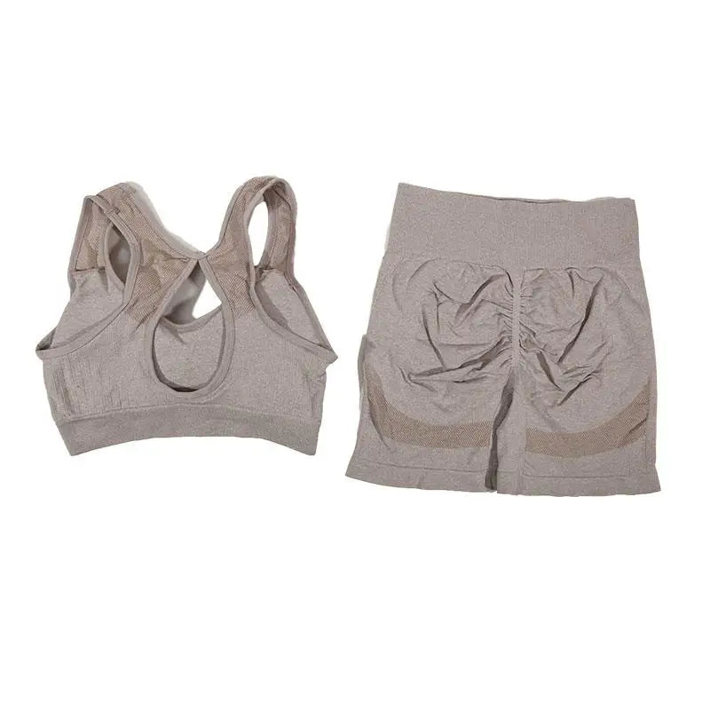 Terno de yoga yoga esportes roupa interior feminina terno de fitness colete correndo esportes yoga shorts conjunto de yoga conjunto de treino