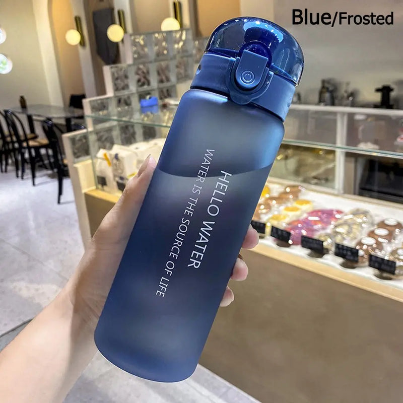 Garrafa de água transparente esportiva 780ml portátil ginásio viagem transparente garrafa à prova de vazamento garrafa fosca
