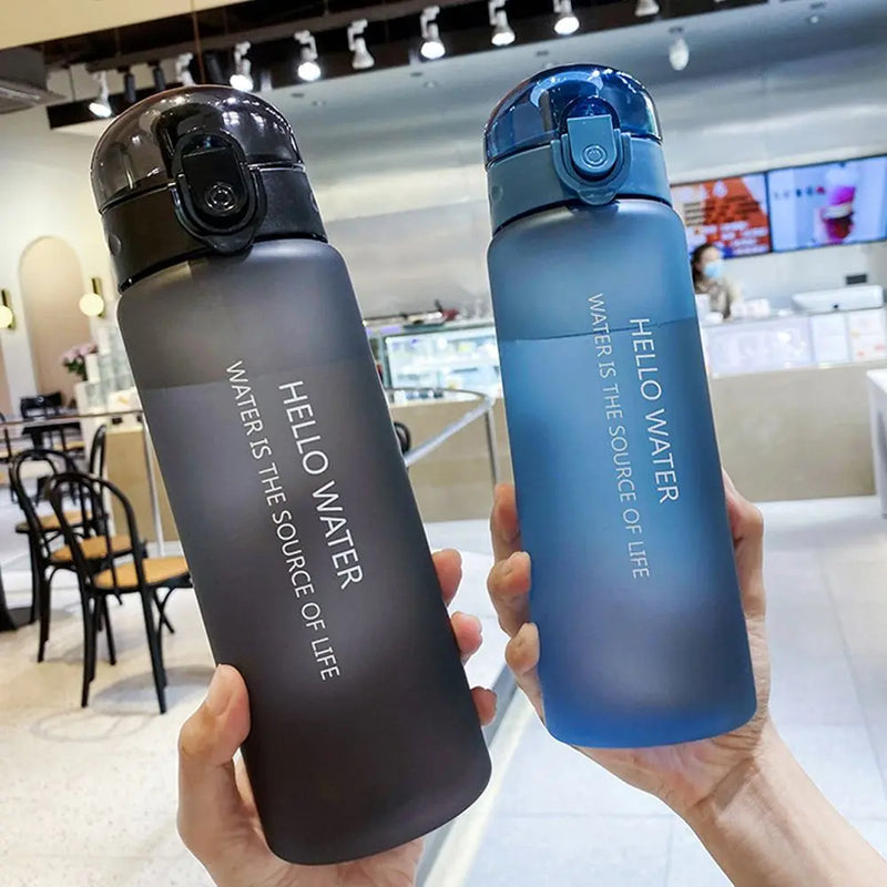 Garrafa de água transparente esportiva 780ml portátil ginásio viagem transparente garrafa à prova de vazamento garrafa fosca