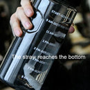 Copo de água de grande capacidade para estudantes, esportes ao ar livre e fitness, resistente a choques e garrafa de água resistente a altas temperaturas