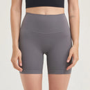 SOISOU Shorts femininos de nylon, academia, yoga, leggings, cintura alta, elástico, apertado, respirável, sem linhas estranho, shorts de ciclismo femininos