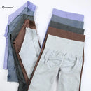 Chrleisure 2 pçs lavagem yoga terno sem costura roupa de treino esportes topo com levantamento de bunda ginásio ruched collants elástico activewear