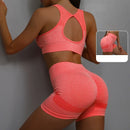 Terno de yoga yoga esportes roupa interior feminina terno de fitness colete correndo esportes yoga shorts conjunto de yoga conjunto de treino