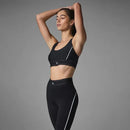 Conjunto de yoga airlift terno até sutiã de cintura alta terno até legging lado split superior yoga treino terno feminino conjuntos de yoga esportes roupas macias