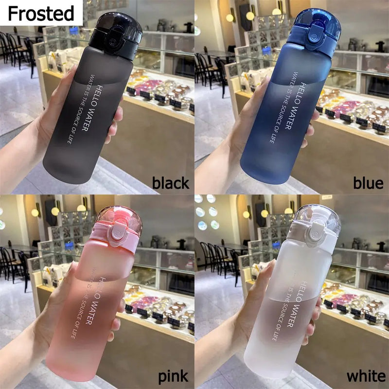 Garrafa de água transparente esportiva 780ml portátil ginásio viagem transparente garrafa à prova de vazamento garrafa fosca