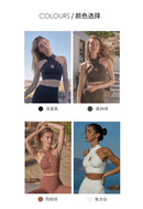 Fubeike calças esportivas sem costura 2024 oco volta sutiã de yoga para mulheres cintura alta fitness ginásio legging treino collants roupas esportivas