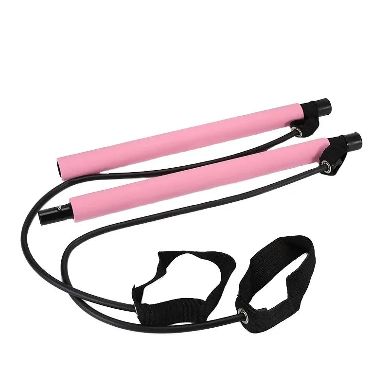 Kit de pilates com faixas de resistência, pilates de ioga multifuncional, kit de resistência portátil para academia em casa, exercícios de corpo inteiro