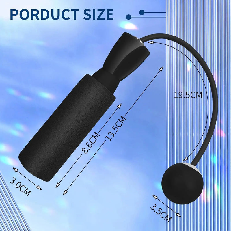 1pc corda de pular sem fio pesada, corda de pular de fitness com bola grande, adequada para esportes internos domésticos, queima de gordura