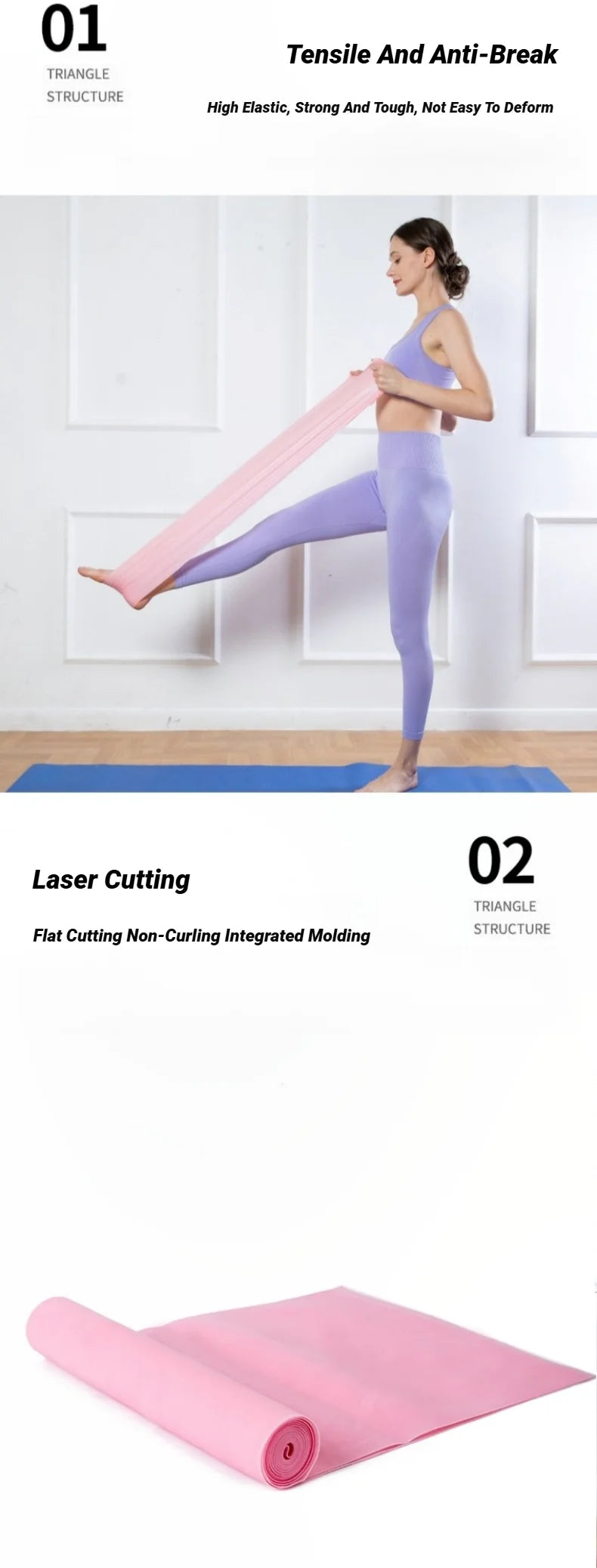Yoga pilates faixa de resistência portátil esportes fitness treinamento longo estiramento força em casa elástico exercício cinto tensão