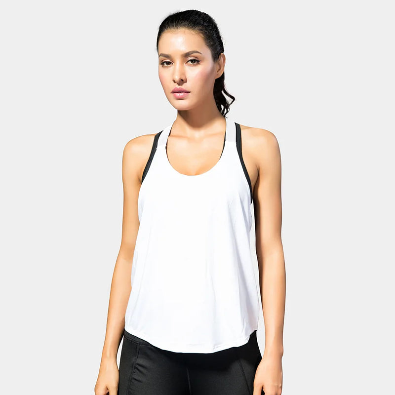 Mulheres ginásio topos preto sem mangas yoga topo feminino camisa de fitness ginásio colete correndo treino esportes topos carta sem costas camisa