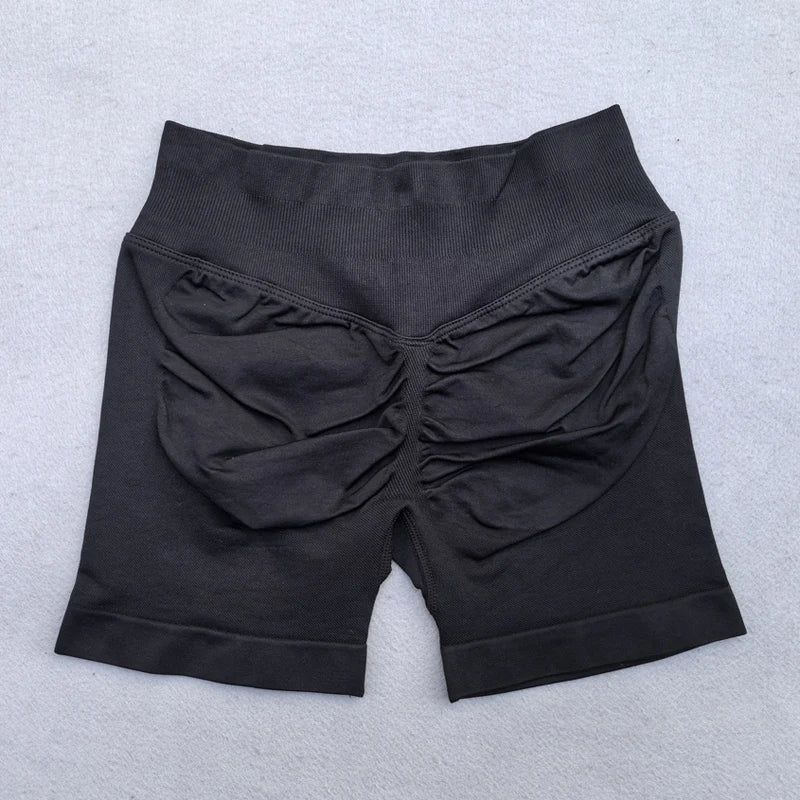 Leggings mulheres scrunch sem costura yoga leggings ginásio calças esportivas baixa faixa com nervuras alta estiramento roupa de fitness treino collants