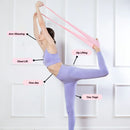 Yoga pilates faixa de resistência portátil esportes fitness treinamento longo estiramento força em casa elástico exercício cinto tensão