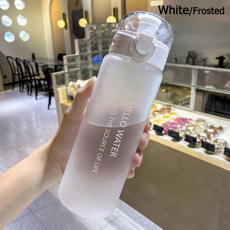 Garrafa de água transparente esportiva 780ml portátil ginásio viagem transparente garrafa à prova de vazamento garrafa fosca