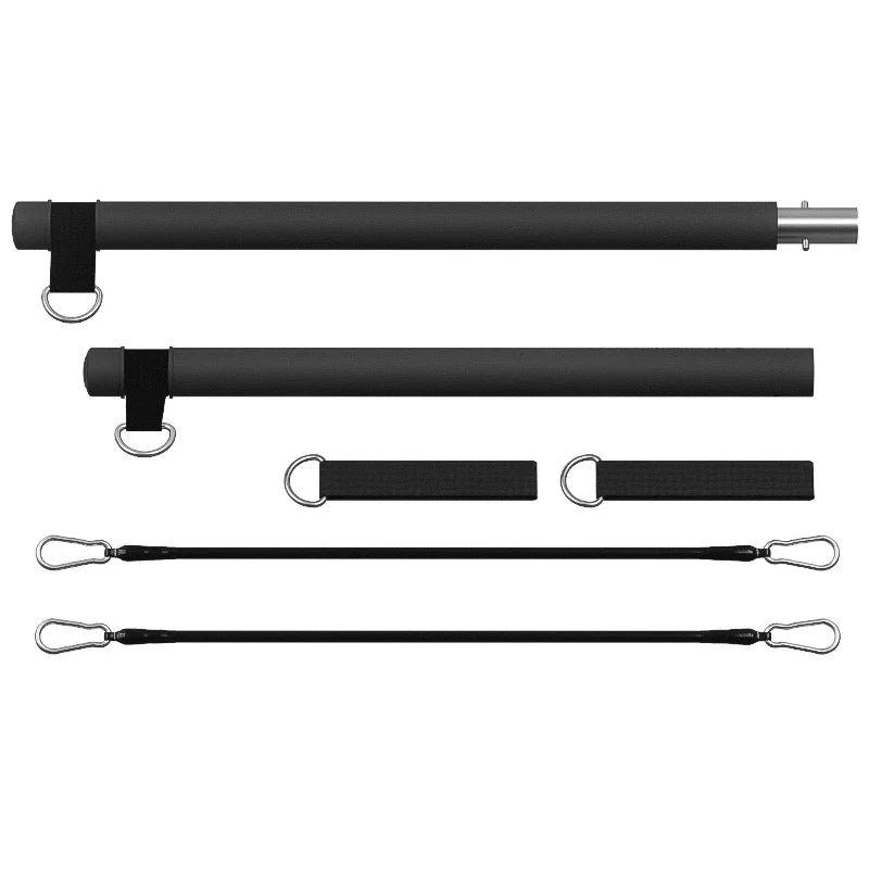 Kit de pilates com faixas de resistência, pilates de ioga multifuncional, kit de resistência portátil para academia em casa, exercícios de corpo inteiro