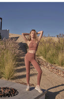 Fubeike calças esportivas sem costura 2024 oco volta sutiã de yoga para mulheres cintura alta fitness ginásio legging treino collants roupas esportivas