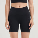 SOISOU Shorts femininos de nylon, academia, yoga, leggings, cintura alta, elástico, apertado, respirável, sem linhas estranho, shorts de ciclismo femininos