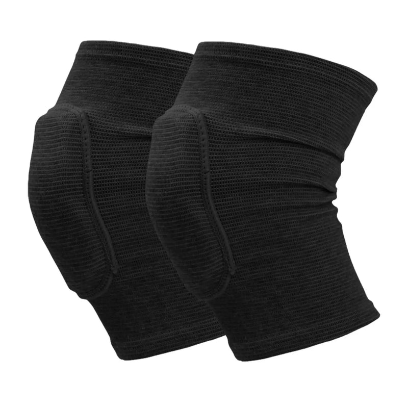 2 pçs esportes compressão joelheiras elástico joelho protetor espessamento esponja joelho cinta suporte para dança treino treinamento
