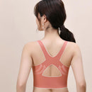 Sutiã esportivo de tecido sem costura de alta elasticidade, suporte confortável, plus size, sutiã esportivo feminino ajustável com design à prova de choque