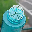 Garrafa de água esportiva de grande capacidade, 2l, 3l, com filtro, copo de água de plástico ecológico, portátil, garrafa de bebida fitness, chaleira sem bpa