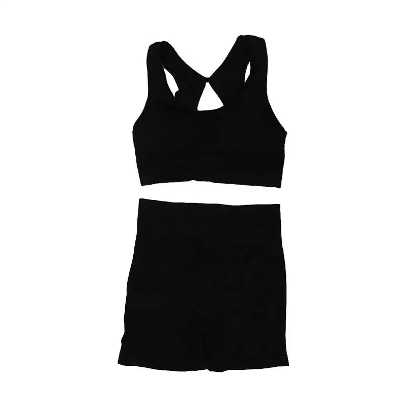 Terno de yoga yoga esportes roupa interior feminina terno de fitness colete correndo esportes yoga shorts conjunto de yoga conjunto de treino