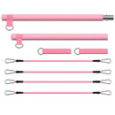 Kit de pilates com faixas de resistência, pilates de ioga multifuncional, kit de resistência portátil para academia em casa, exercícios de corpo inteiro