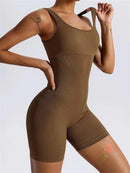 Sem costura de uma peça curta roupas de yoga roupas esportivas femininas ginásio push up roupas de treino de fitness esportes bodysuit yoga terno