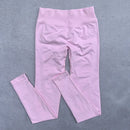 Leggings mulheres scrunch sem costura yoga leggings ginásio calças esportivas baixa faixa com nervuras alta estiramento roupa de fitness treino collants