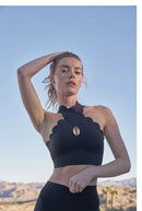 Fubeike calças esportivas sem costura 2024 oco volta sutiã de yoga para mulheres cintura alta fitness ginásio legging treino collants roupas esportivas