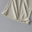 Terno de yoga feminino high-end gola de manga comprida jaqueta esportiva correndo treinamento fitness superior à prova de vento terno de corrida