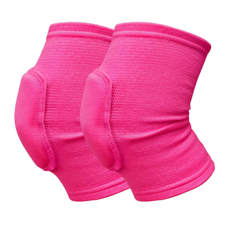 2 pçs esportes compressão joelheiras elástico joelho protetor espessamento esponja joelho cinta suporte para dança treino treinamento
