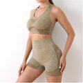 Conjunto de yoga shorts de ginásio feminino esporte sutiãs sutiã treino topos para mulheres roupas de yoga leggings de fitness conjunto de ginásio sem costura conjuntos de yoga