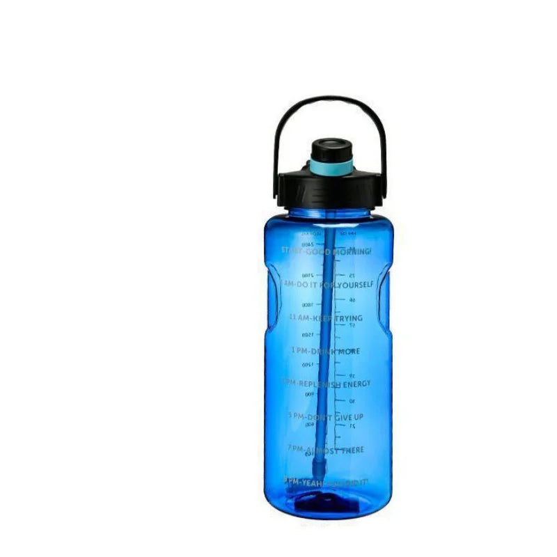 Copo de água de grande capacidade para estudantes, esportes ao ar livre e fitness, resistente a choques e garrafa de água resistente a altas temperaturas