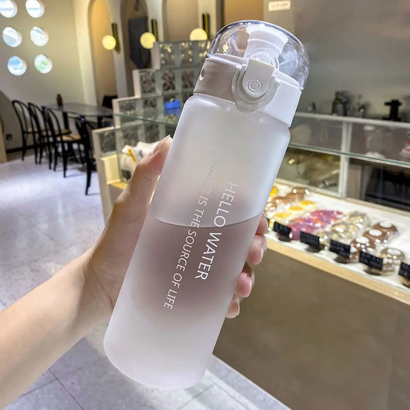 Garrafa de água transparente esportiva 780ml portátil ginásio viagem transparente garrafa à prova de vazamento garrafa fosca