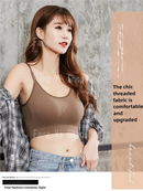 Sutiã sem costura feminino copo cheio sutiã respirável conforto respirável sutiã de sono correndo fitness sutiã esportivo suspensórios