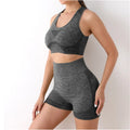 Conjunto de yoga shorts de ginásio feminino esporte sutiãs sutiã treino topos para mulheres roupas de yoga leggings de fitness conjunto de ginásio sem costura conjuntos de yoga