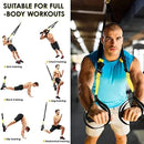 Correia de treinamento de suspensão fitness força power suspensão trainer ajustável yoga cinta montagem na parede profissional trx tensor