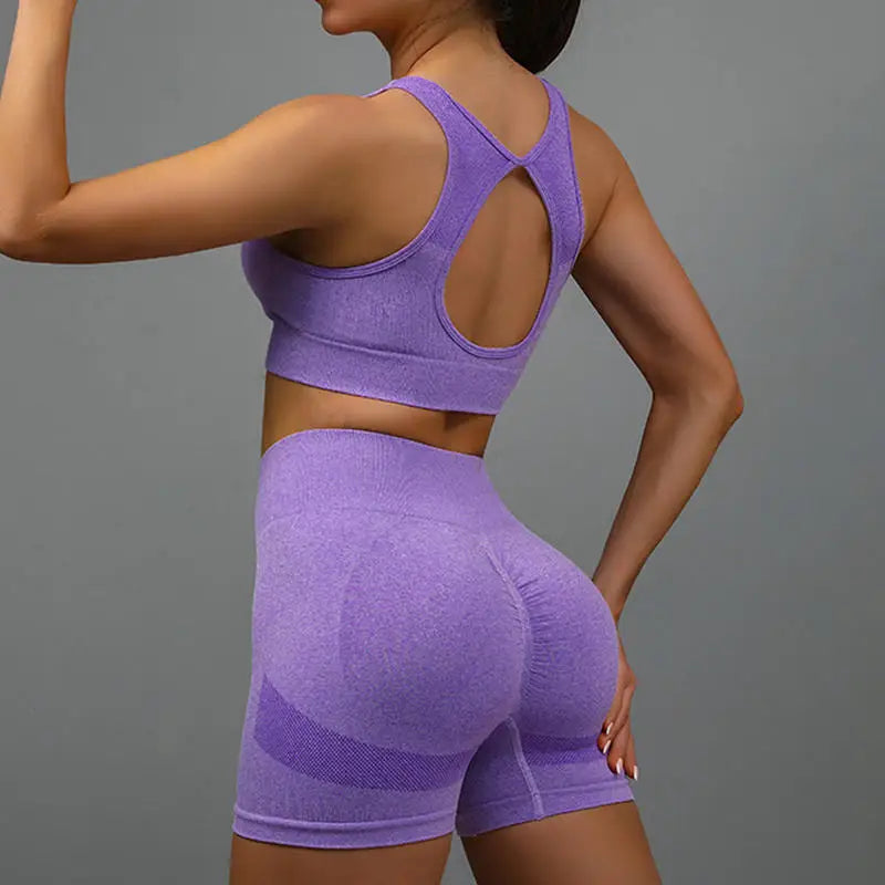 Terno de yoga yoga esportes roupa interior feminina terno de fitness colete correndo esportes yoga shorts conjunto de yoga conjunto de treino