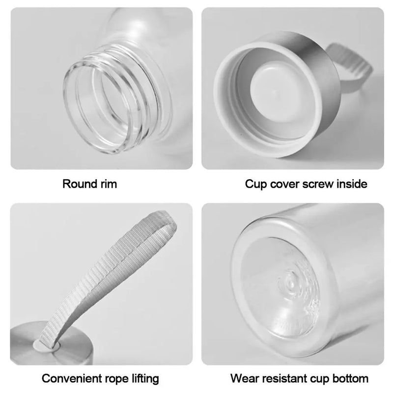 1pc transparente garrafa de água de plástico para beber portátil esporte xícara de café de chá ferramenta de cozinha crianças garrafa de água para o escritório da escola