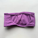 ASHLIMO Sutiã esportivo feminino bandeau sem costas, gola halter, regata de ioga, sem costura, treino, academia, tubo curto