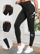 Mulheres sem costura leggings com nervuras cintura alta levantamento de bunda calças de treino cor sólida simples calças de fitness roupas casuais