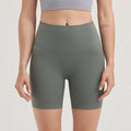 SOISOU Shorts femininos de nylon, academia, yoga, leggings, cintura alta, elástico, apertado, respirável, sem linhas estranho, shorts de ciclismo femininos