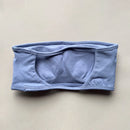 ASHLIMO Sutiã esportivo feminino bandeau sem costas, gola halter, regata de ioga, sem costura, treino, academia, tubo curto