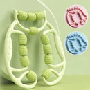 12 rodadas de equipamento de massagem de relaxamento e alongamento muscular de emagrecimento de perna circular, artefato de emagrecimento de perna, braçadeira circular de perna