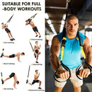 Correia de treinamento de suspensão fitness força power suspensão trainer ajustável yoga cinta montagem na parede profissional trx tensor